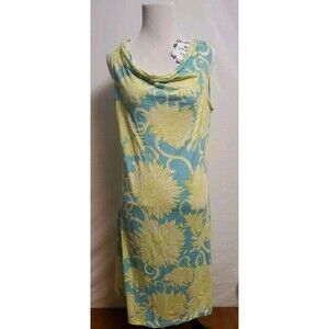 Title Nine Blue and Yellow Midi Dress